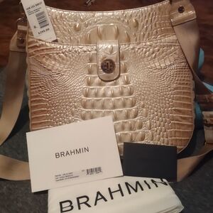 Brahmin "Leia" Contour Melbourne Crossbody Shoulder Bag